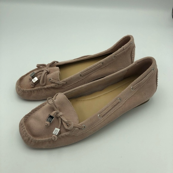 Michael Kors Tan Suede Flats Shoes Sz 7.5 - Picture 3 of 5
